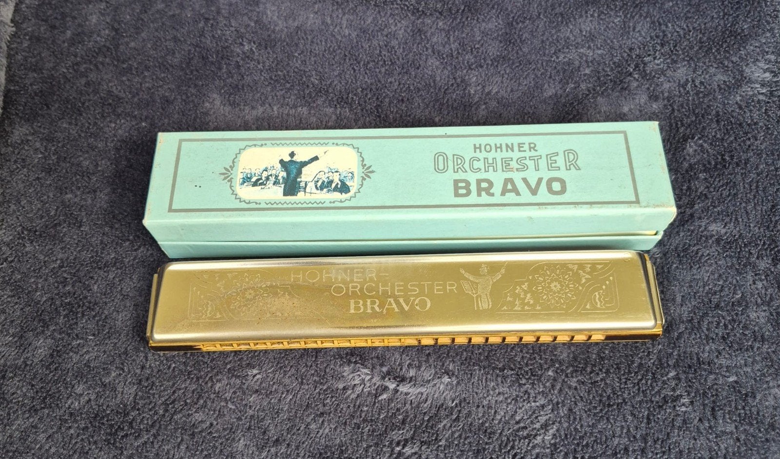 mondharmonica Hohner Orchester Bravo, Ophalen, Gebruikt, C-mondharmonica