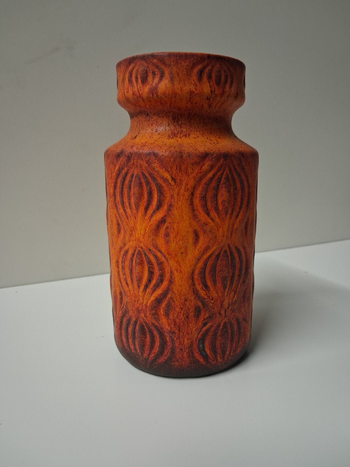 Vintage Scheurich Keramik Vaas 286-18 - Fat Lava Design, Ophalen of Verzenden
