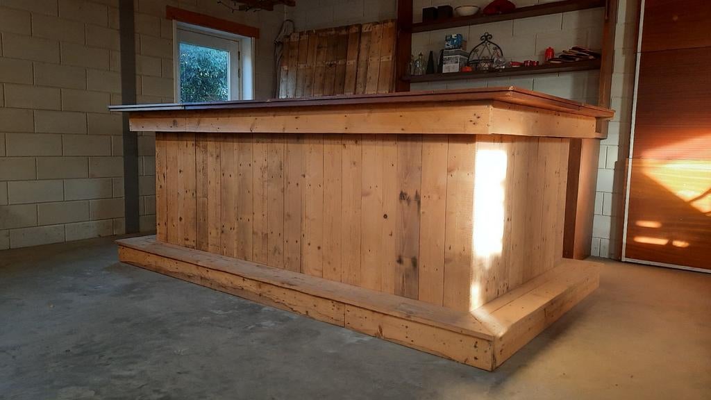 Bar van sloophout, Huis en Inrichting, Barren, Ophalen of Verzenden, Gebruikt