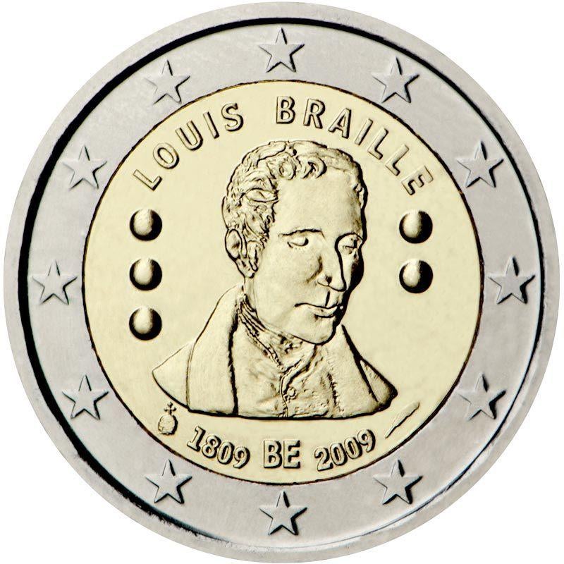 2 euro Belgie 2009 - Louis Braille (UNC), Postzegels en Munten, Munten | Europa | Euromunten, Ophalen of Verzenden, België, 2 euro