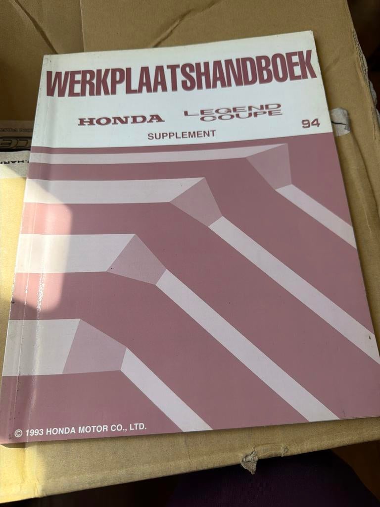 Honda Legend Coupe 1994 Werkplaatshandboek Supplement, Ophalen of Verzenden