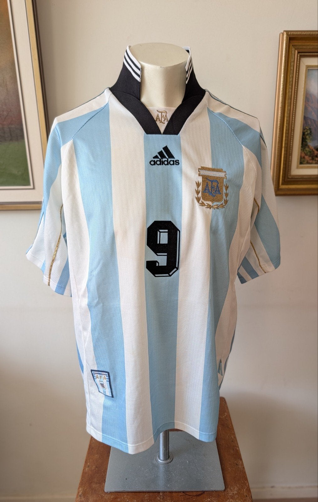Origineel Argentinië WK 1998 Shirt - Batistuta #9 - Vintage, Ophalen of Verzenden, Buitenlandse clubs, Shirt