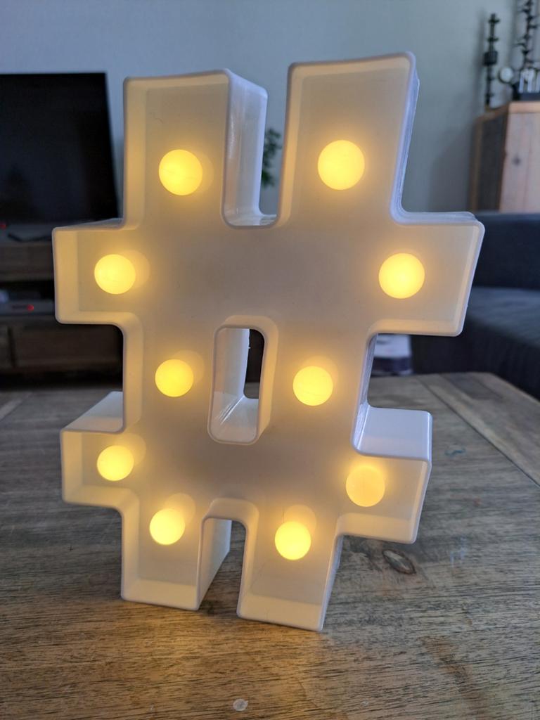 # lamp hashtag lamp. Nieuw in doos, Ophalen of Verzenden, Nieuw