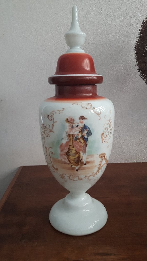 Decoratieve Vaas met Romantische Scène - 50cm Hoog, Ophalen