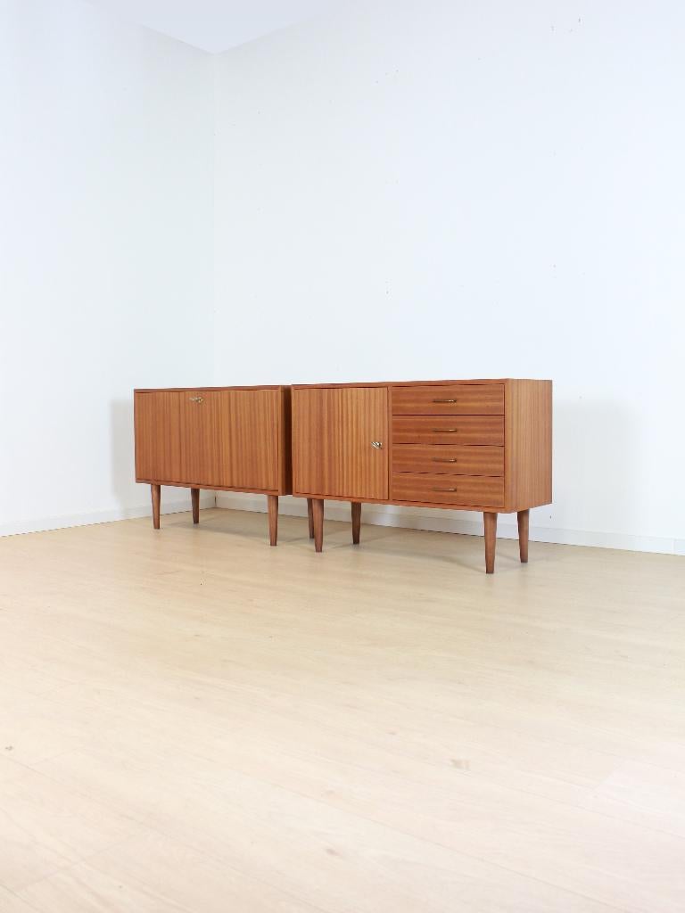 set dressoir kastjes vintage, Ophalen, Gebruikt, Met deur(en), 25 tot 50 cm