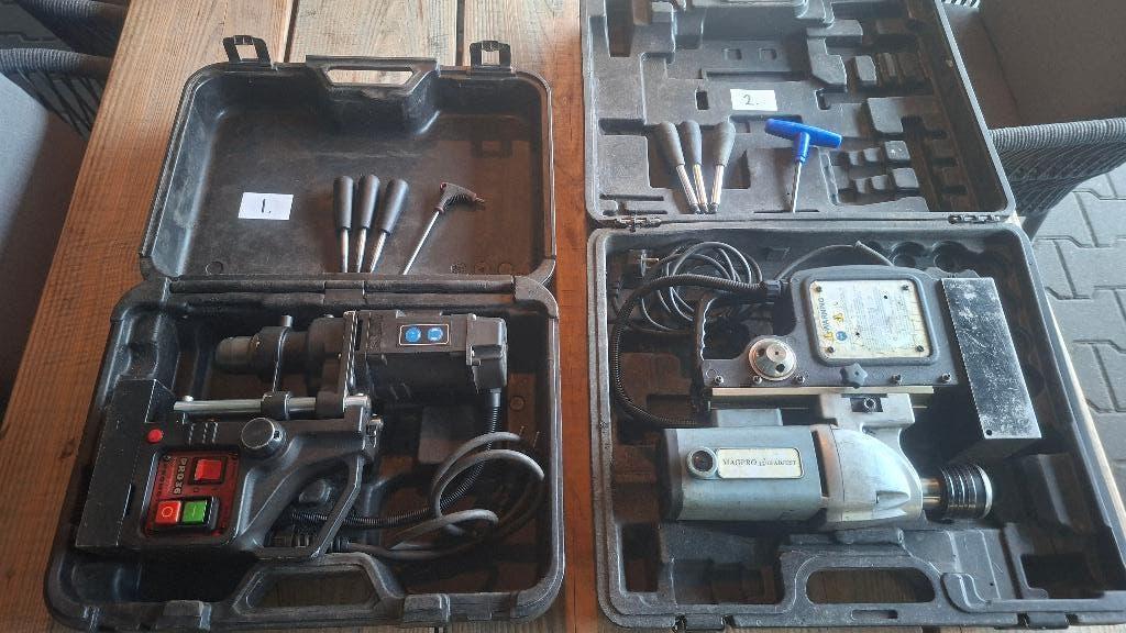 2x Magneetboor machine boormachine. Promotech en Jepson, ., Ophalen of Verzenden, Zo goed als nieuw, .