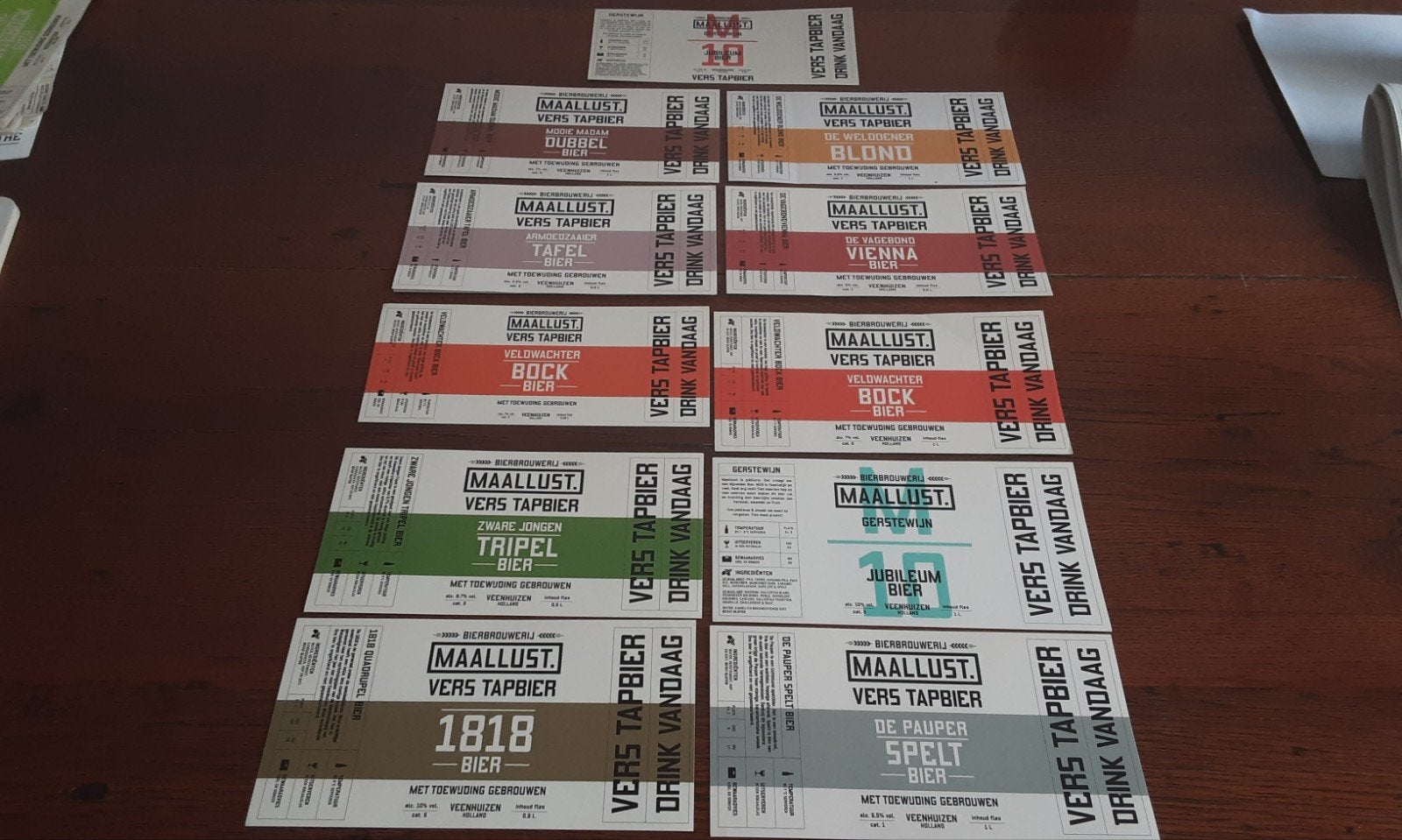 Maallust Bieretiketten, viltje, info, stickers, Veenhuizen, Ophalen of Verzenden, Nieuw, Overige typen, Overige merken