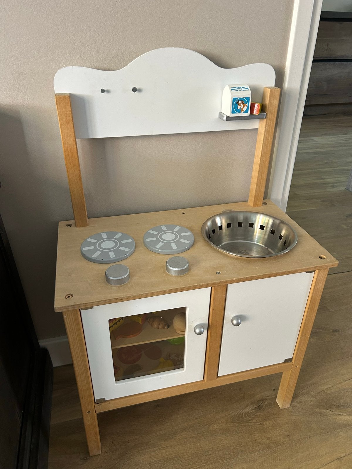 Houten speelkeuken met accessoires, Ophalen, Gebruikt, Hout, Speelkeuken