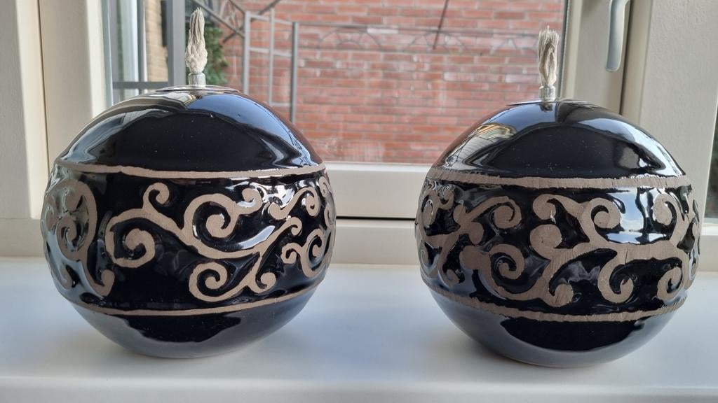 Decoratieve olielamp bol, Ophalen of Verzenden, Zo goed als nieuw