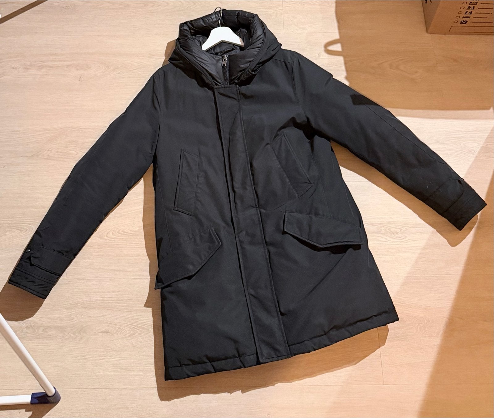 Woolrich Arctic Polar Parka Zwart Maat M, Ophalen of Verzenden, Gedragen, Maat 48/50 (M), Zwart