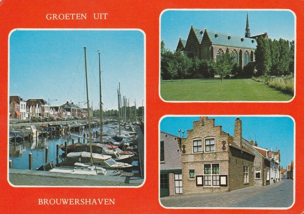 BROUWERSHAVEN Haven Kerk Huis Jacob Cats Groeten, Verzenden, 1980 tot heden, Ongelopen, Zeeland