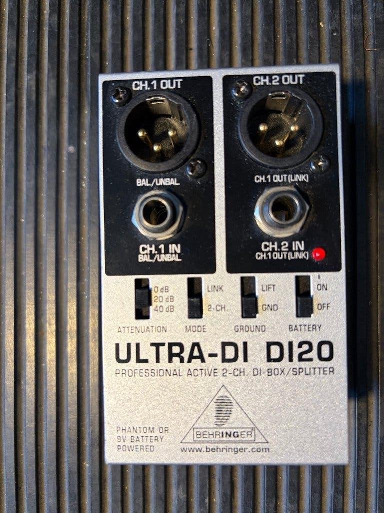 Behringer DI20 DI-Box, Muziek en Instrumenten, Ophalen of Verzenden, Zo goed als nieuw