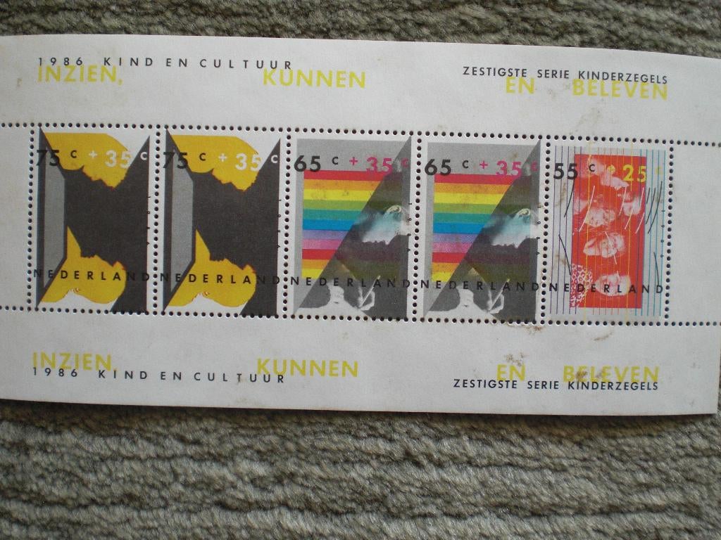 Velletje Kinderpostzegels 1986 Postfris, Postzegels en Munten, Postzegels | Nederland, Ophalen of Verzenden, Na 1940, Postfris