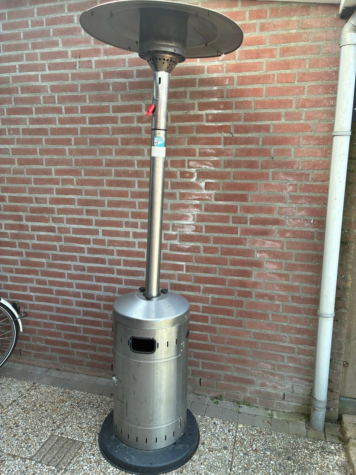 Terrasverwarmer / heater op gas, Tuin en Terras, Ophalen, Gebruikt, Gas, Vloer