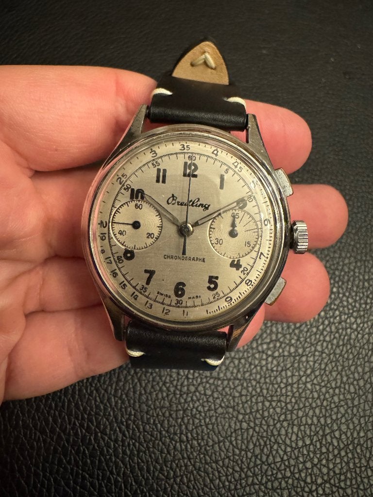Breitling Chronograaf – 1940/1950 – Mooie vintage staat, Ophalen, Gebruikt