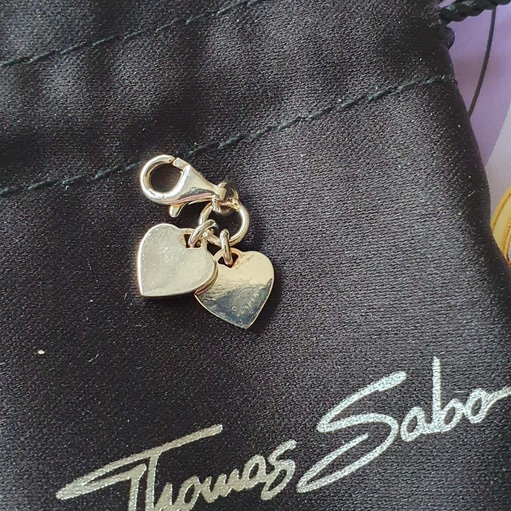 Thomas Sabo bedel met twee hartjes, Sieraden, Tassen en Uiterlijk, Ophalen of Verzenden, Nieuw, Zilver