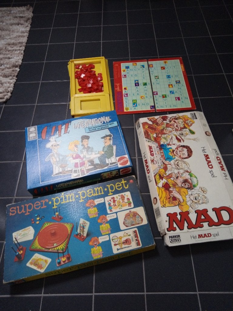 Vintage bordspellen, Ophalen, Gebruikt