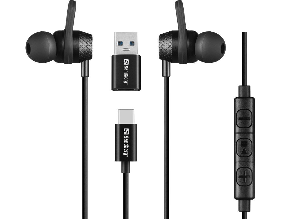USB-C/A In-Earset with Line-Mic, In-ear, Verzenden, https://sandberg.world/nl-nl/product/usb-ca-in-earset-with-linemic, Nieuw