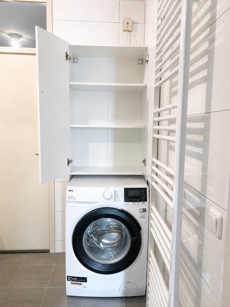 Kast voor wasmachine, Ophalen, 50 tot 100 cm, Zo goed als nieuw, 150 tot 200 cm