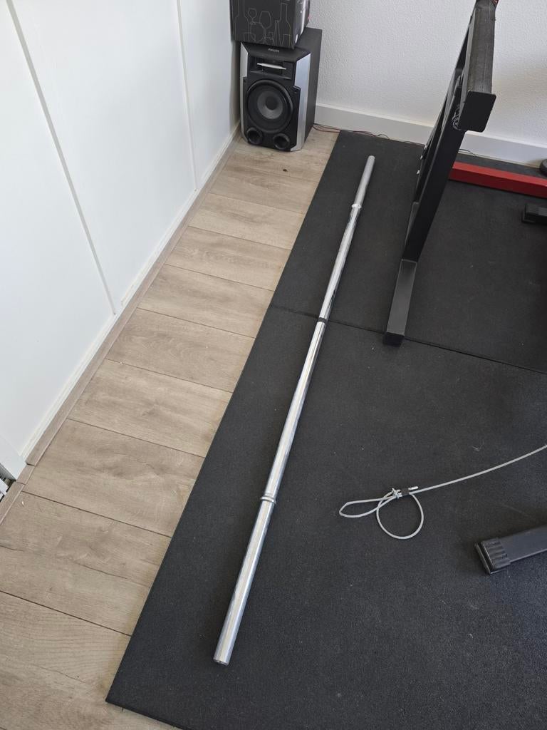 Halterstang 170 cm, 30mm, Sport en Fitness, Ophalen, Zo goed als nieuw, Rug, Halterstangen