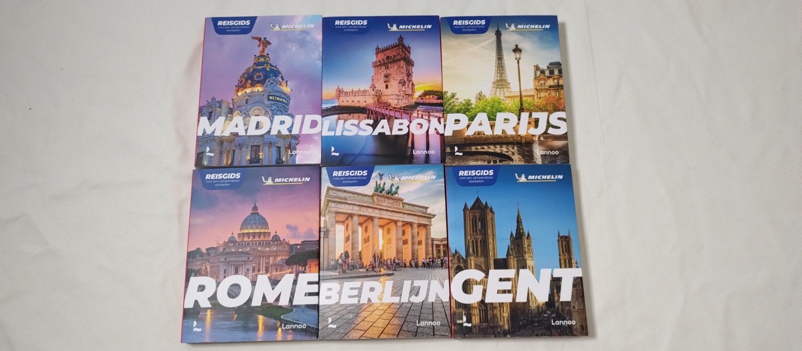 6x Michelin Reisgids Lannoo van Europese steden 2023, Michelin, Europa, Ophalen of Verzenden, Zo goed als nieuw
