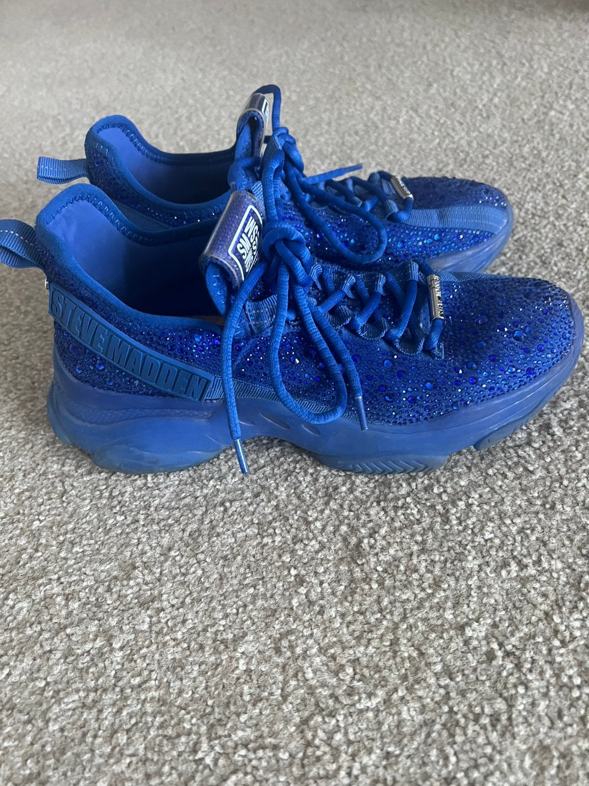 Sneakers Steve Madden 38, Kleding | Dames, Schoenen, Ophalen of Verzenden, Zo goed als nieuw, Blauw, Sneakers of Gympen