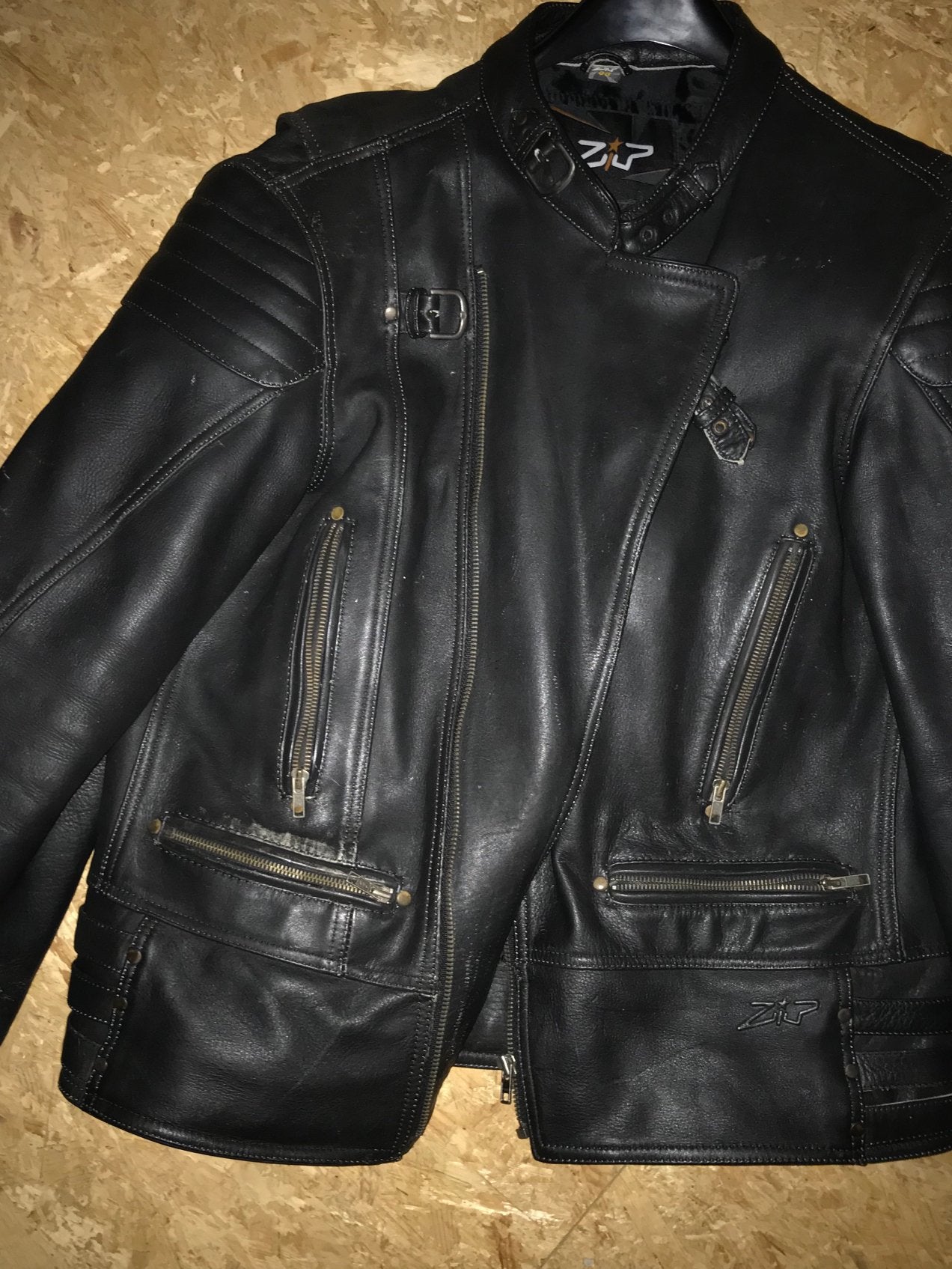 Heren leren motor jas maat 58, Zwart, Maat 46/48 (XL) of groter, Ophalen of Verzenden, Jasje