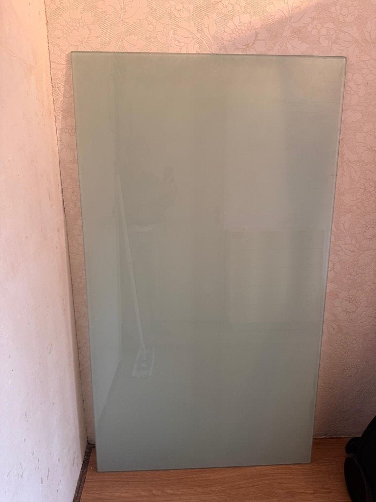 Glasplaat melkglas 160 x 90 cm GRATIS, Ophalen, Gebruikt, 80 tot 120 cm, 160 cm of meer