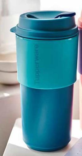 Tupperware Coffee On the Go Blauw 490ml nieuw, Ophalen of Verzenden, Nieuw, Blauw, Beker of Kan