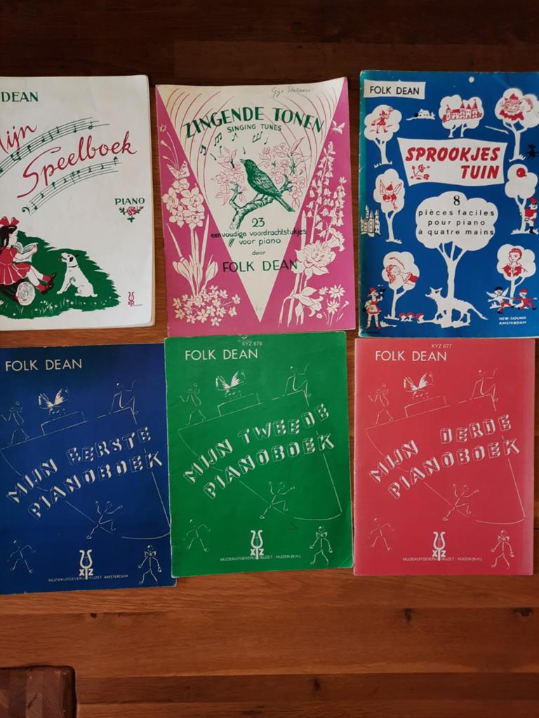 Folk Dean piano - Mijn eerste, tweede , derde pianoboek + 3, Muziek en Instrumenten, Bladmuziek, Ophalen of Verzenden, Gebruikt