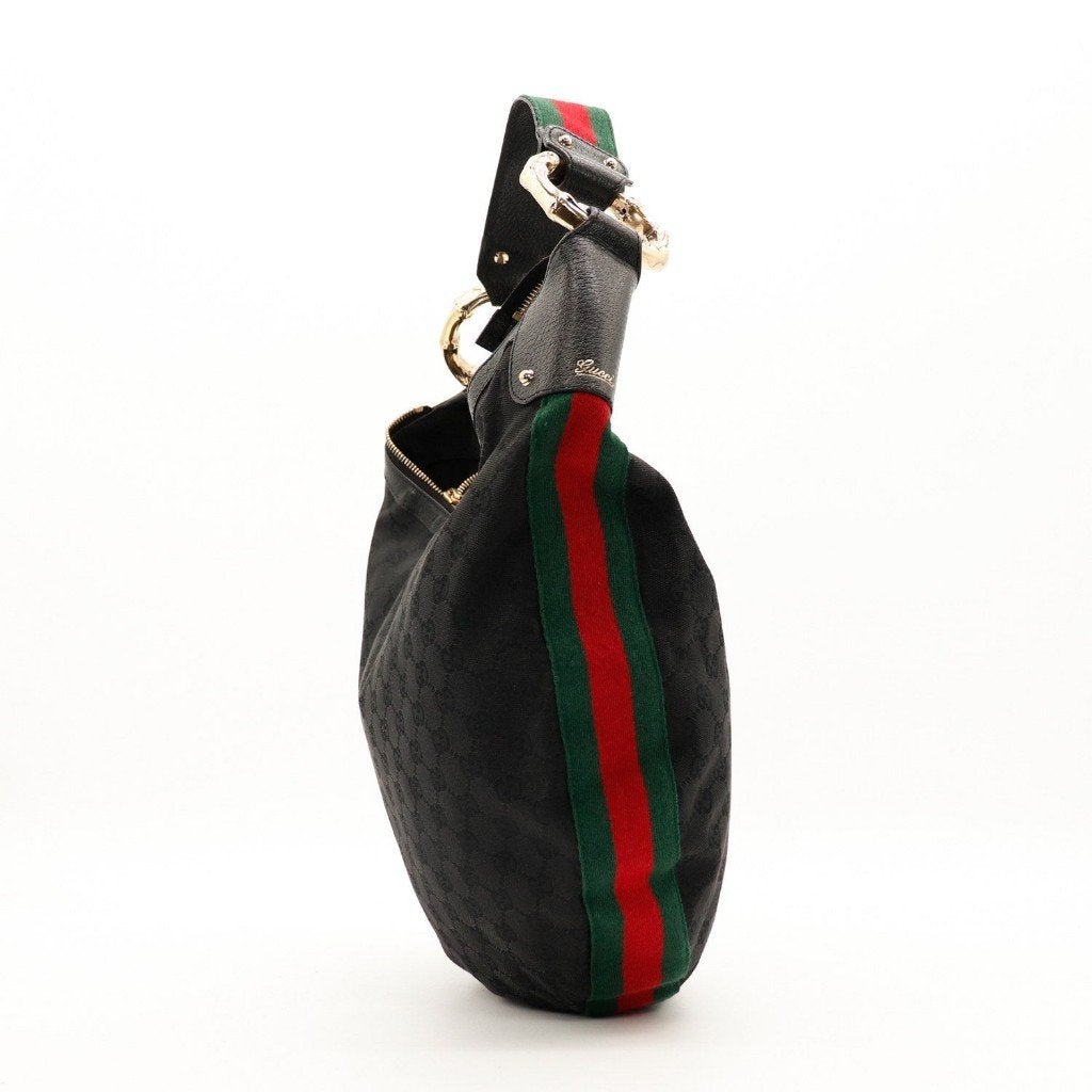 Gucci Bambou hobotas, Verzenden, Gebruikt, Zwart, Overige typen