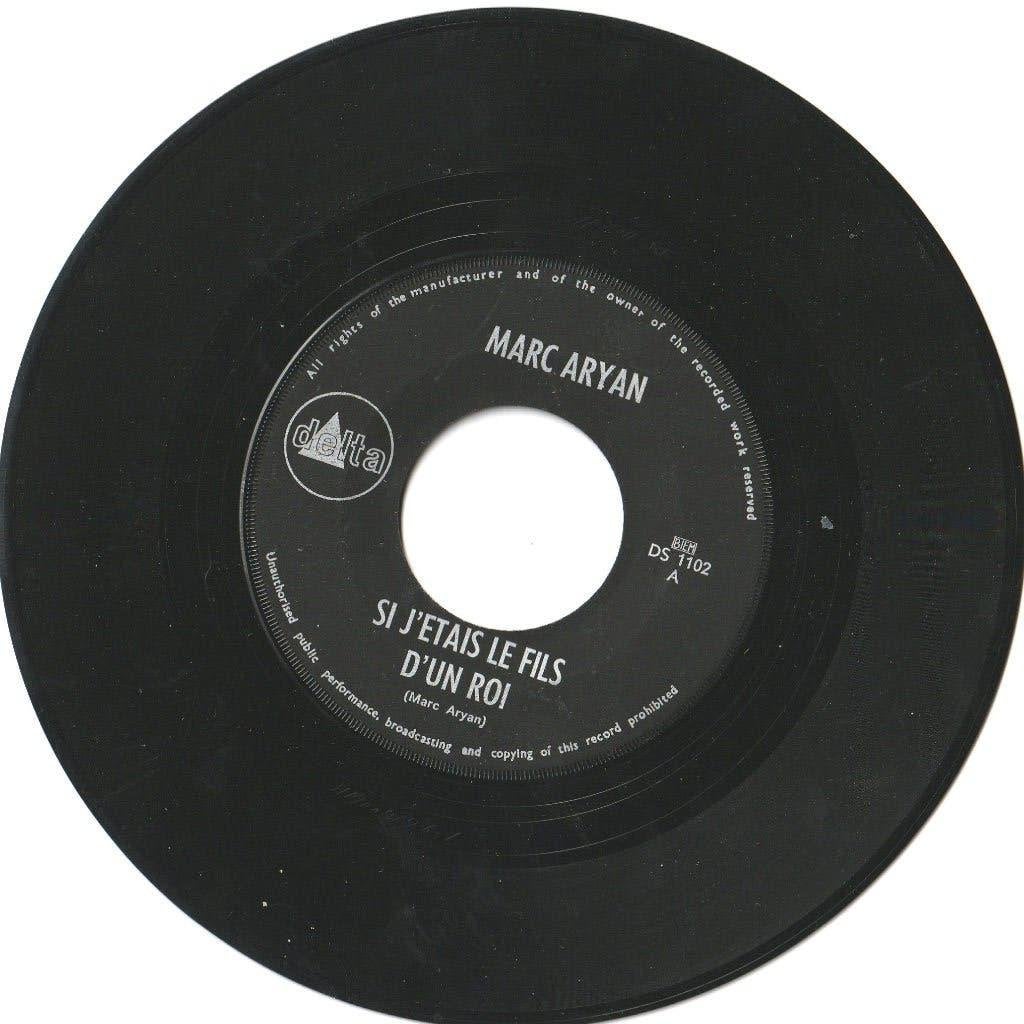 Single:  Marc Aryan - Si J'etais le Fils d'un Roi, Cd's en Dvd's, Ophalen of Verzenden, Gebruikt, Pop
