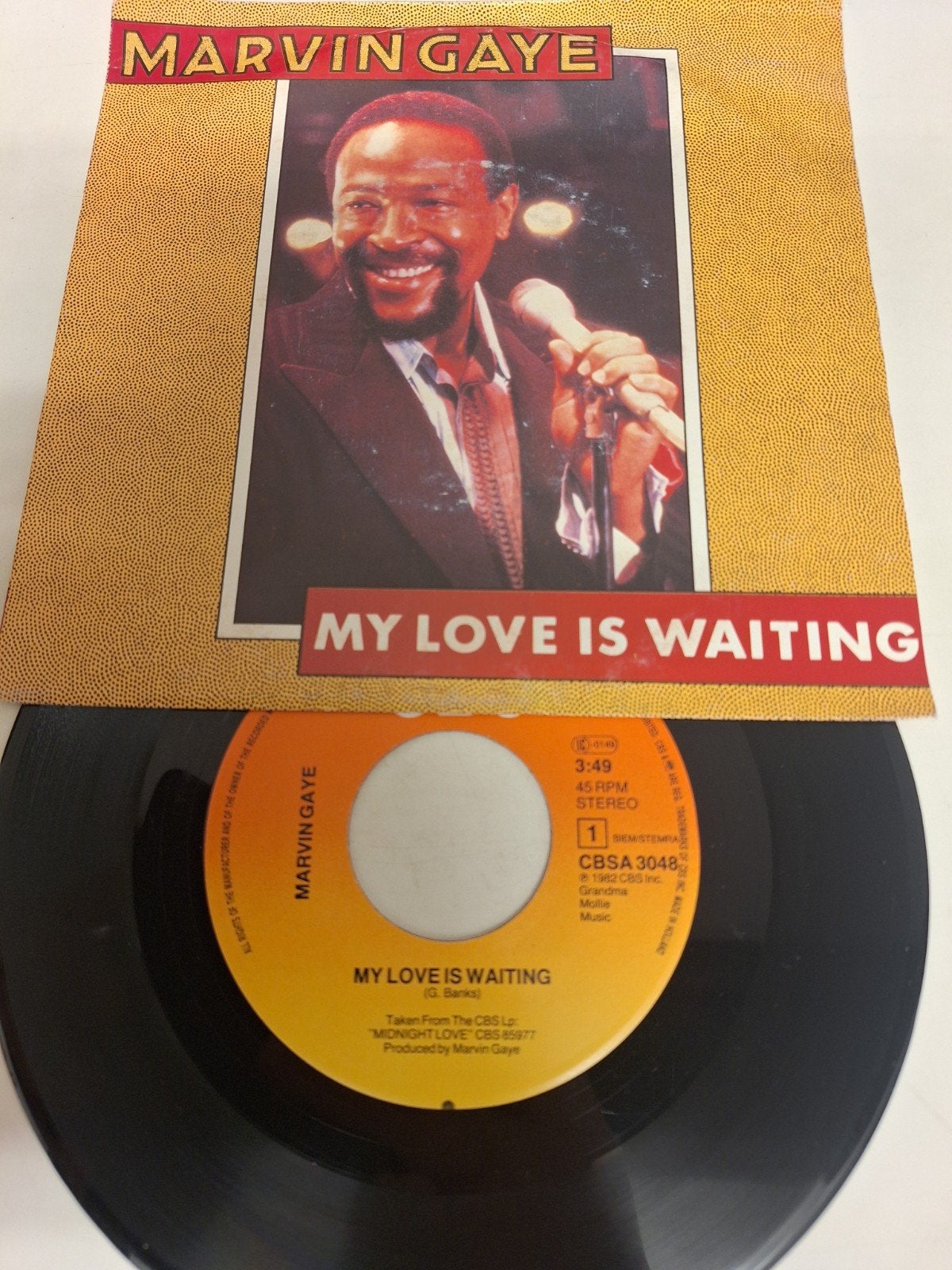 Marvin Gaye - My love is waiting, 1982., Fotohoes, Verzenden, 7 inch, Soul