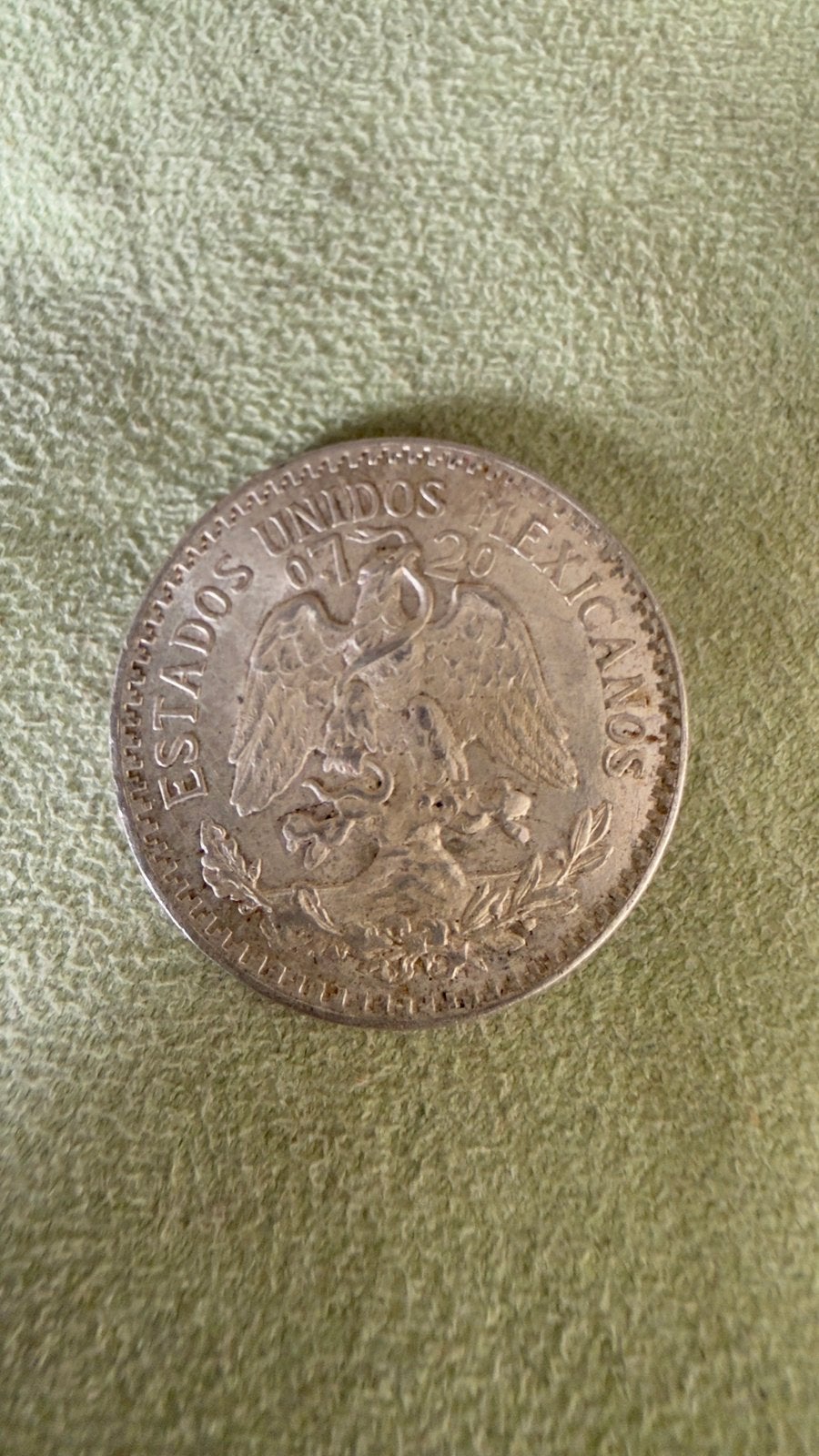 1945 Mexico 50 Centavos .720 Silver Coin, Verzenden, Noord-Amerika