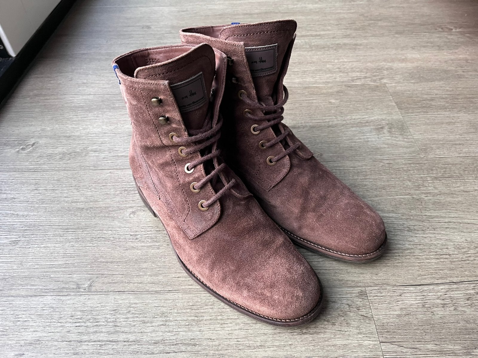 Floris van Bommel herenschoenen maat 8 / 42, Floris van Bommel, Bruin, Ophalen of Verzenden, Zo goed als nieuw