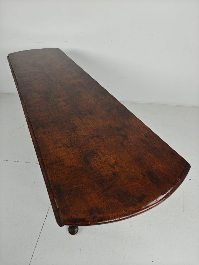 Antieke Engelse HANGOOR Eettafel – Victoriaans – 8 Poten, Ophalen of Verzenden