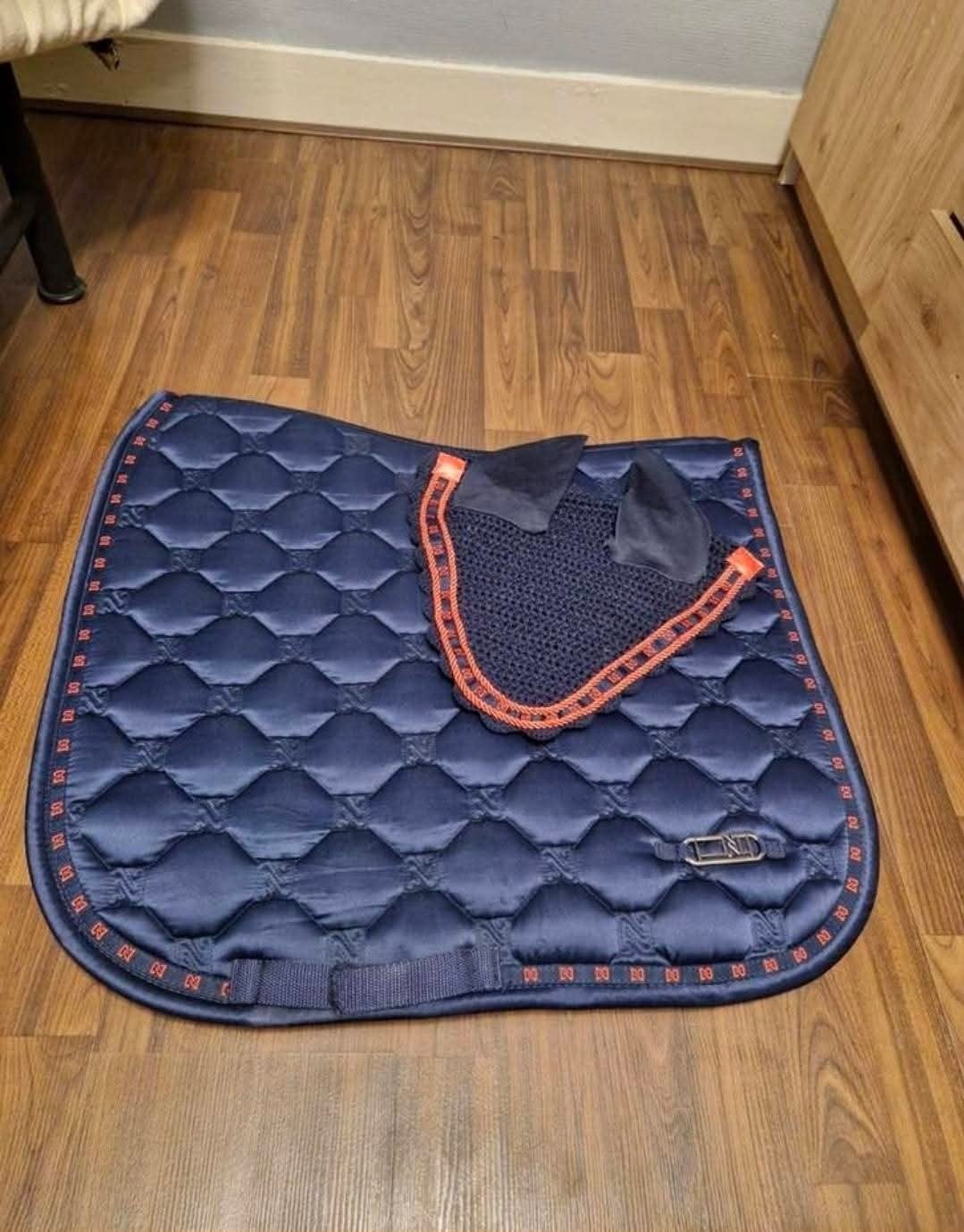 Nikkie dekje met oornetje, Zo goed als nieuw, Blauw, Full (L), Ophalen