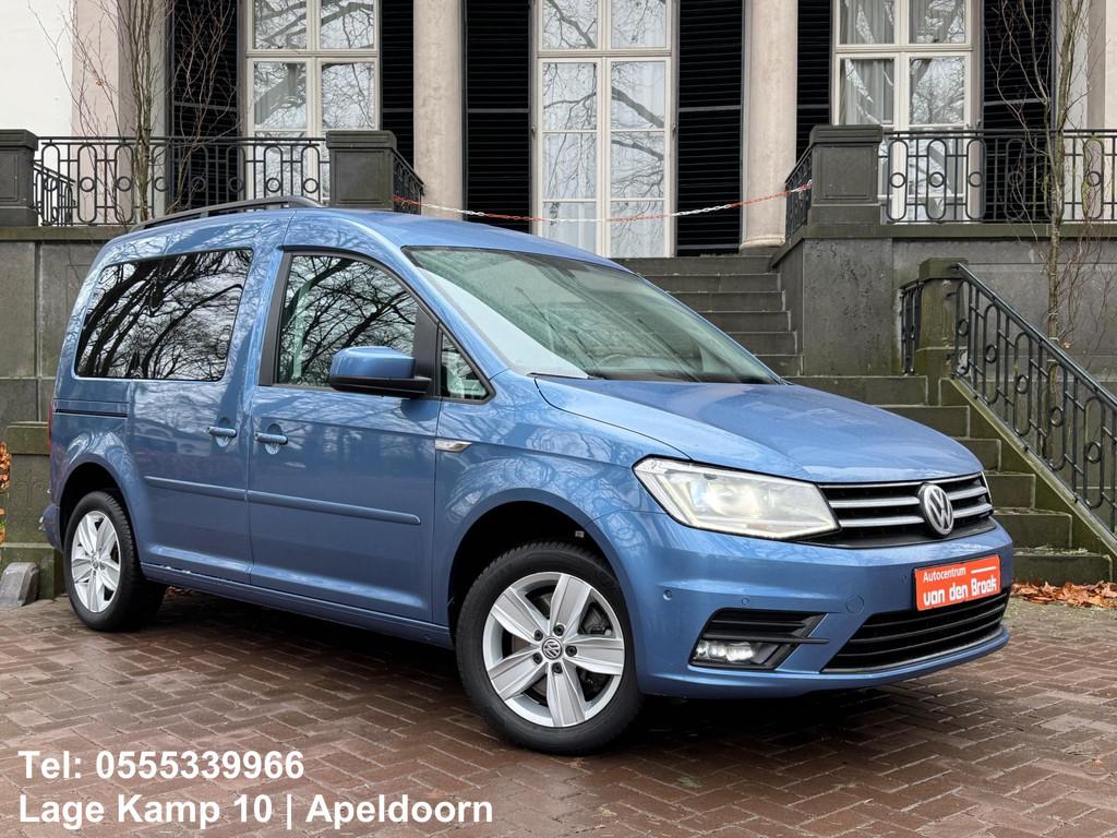 Volkswagen Caddy Combi 1.4 TSI Highline 125Pk Xenon/Led Airc, Voorwielaandrijving, 125 pk, Blauw, Origineel Nederlands