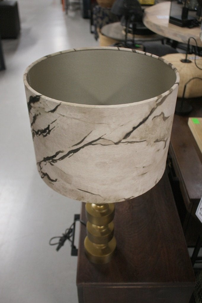 Chique tafellamp GODY & lampenkap Marble Light & Living, Met schakelaar, Zo goed als nieuw, E27 (groot), Light & Living