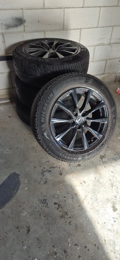 Borbet velgen met Michelin Pilot Alpin 5 SUV winterbanden, Ophalen, 18 inch, Gebruikt, Banden en Velgen