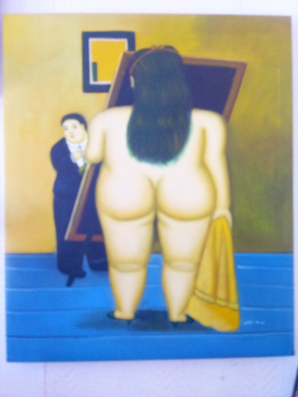 Bijzonder schilderij in de stijl van Botero, Ophalen
