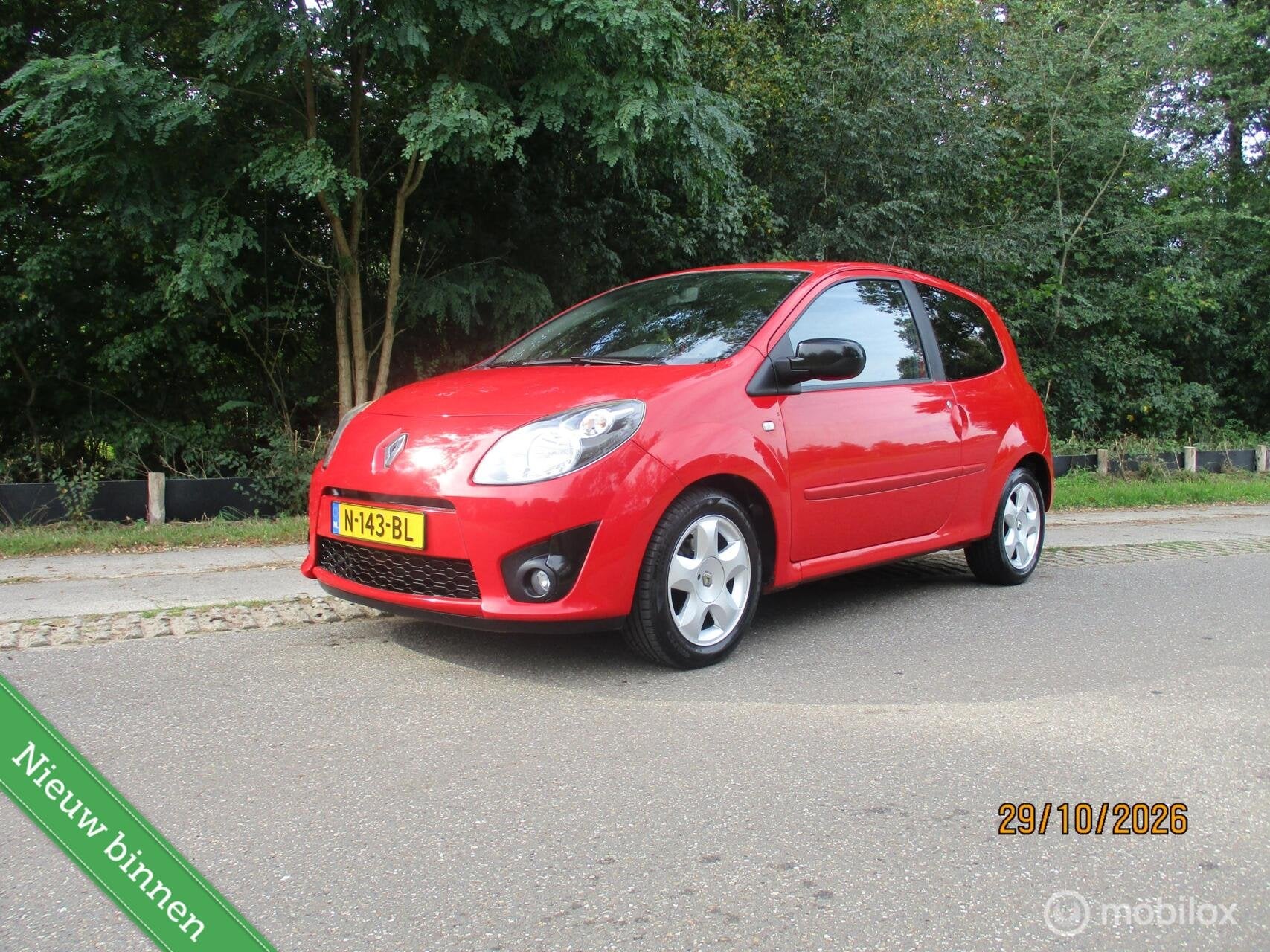 Renault Twingo 1.2-16V Dynamique, Auto's, Euro 5, Zwart, 4 cilinders, 4 stoelen