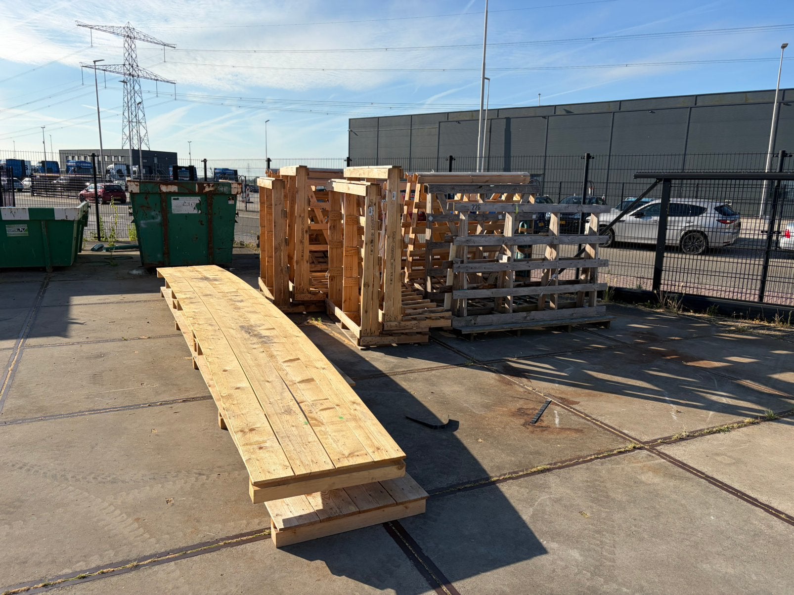 Kachelhout pallets en bokken, Minder dan 3 m³, Ophalen