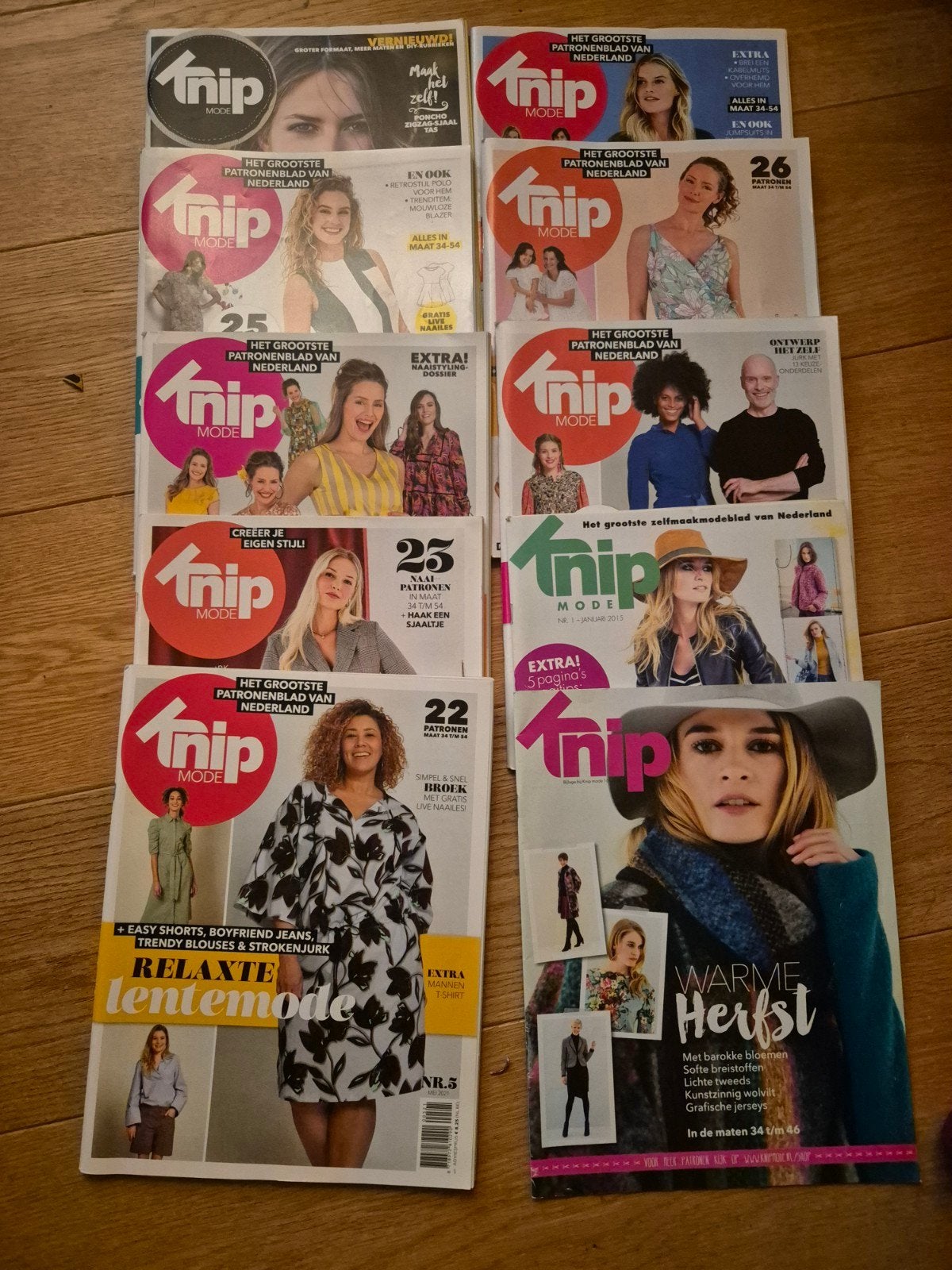 Knipmode tijdschriften - 10x mode inspiratie, Ophalen of Verzenden, Zo goed als nieuw, Overige typen