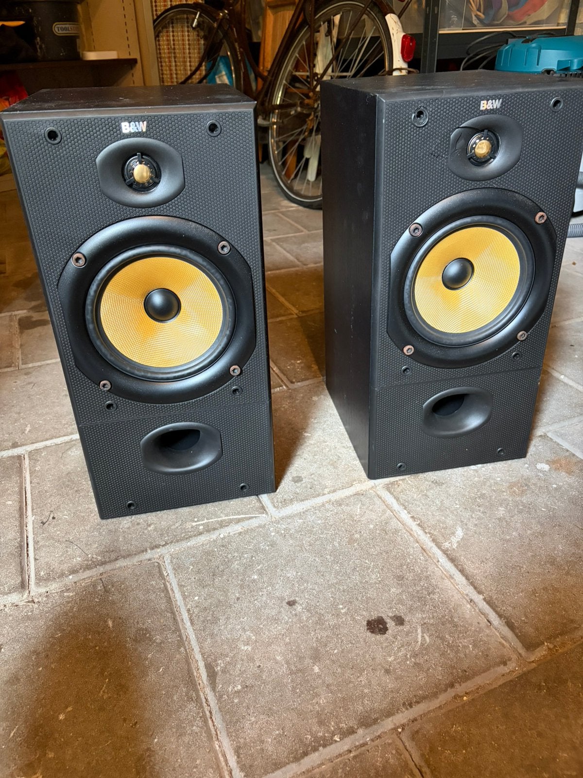 B&W DM602 paar beschadigde tweater, Ophalen, Stereo speakers, Gebruikt, 120 tot 150 watt