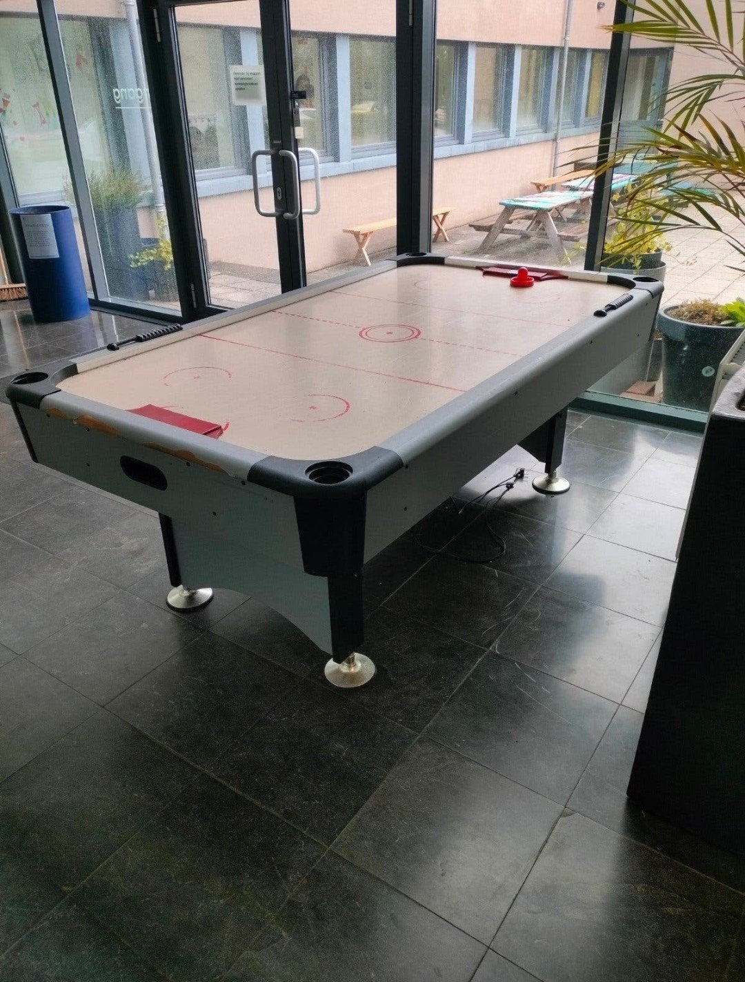 Gratis airhockeytafel airhockey, Sport en Fitness, Ophalen, Gebruikt, Biljarttafel