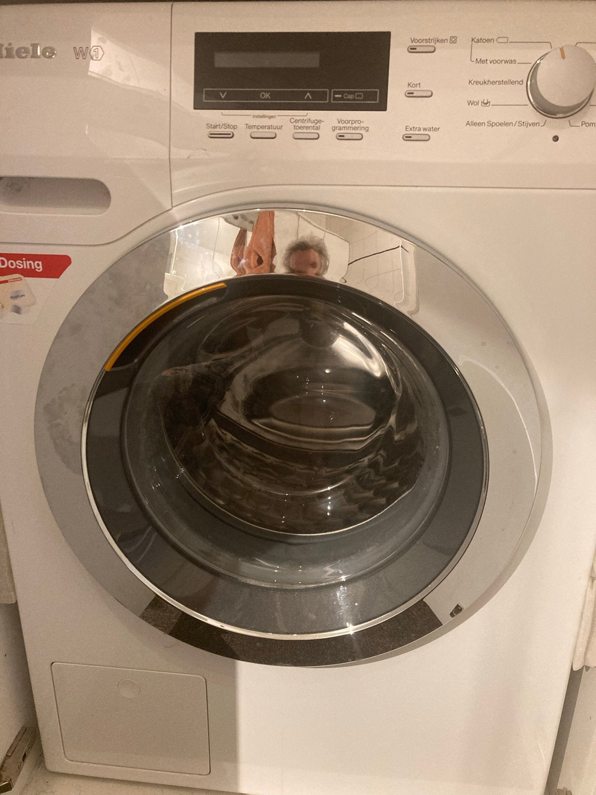 Miele Wasmachine en Droogtrommel Set, Ophalen, Gebruikt, Voorlader, Kort programma