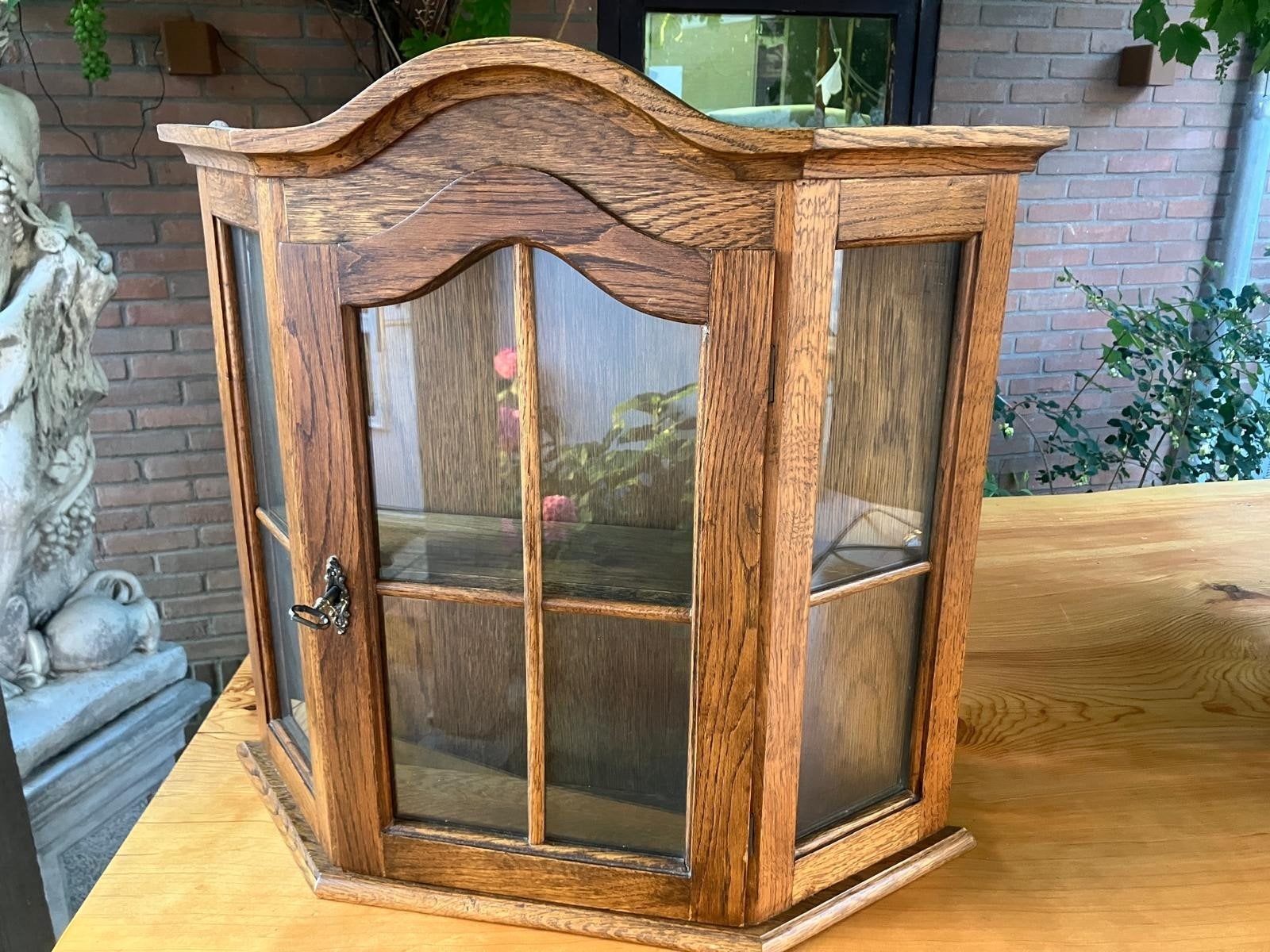 Vitrine wand kastje, Huis en Inrichting, Ophalen, Minder dan 50 cm, Zo goed als nieuw, Minder dan 100 cm
