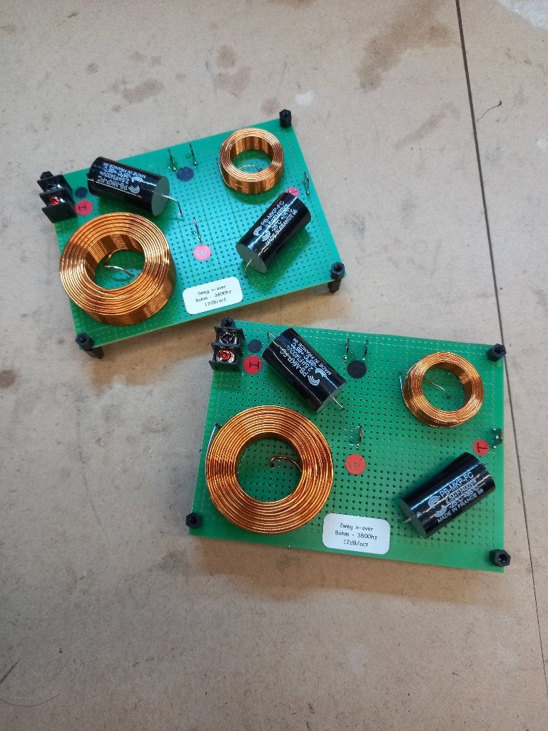 2weg luidspreker filter 8ohm - 3800hz - 12db/octaaf nieuw, Stereo speakers, Basreflex, Nieuw, Ophalen of Verzenden