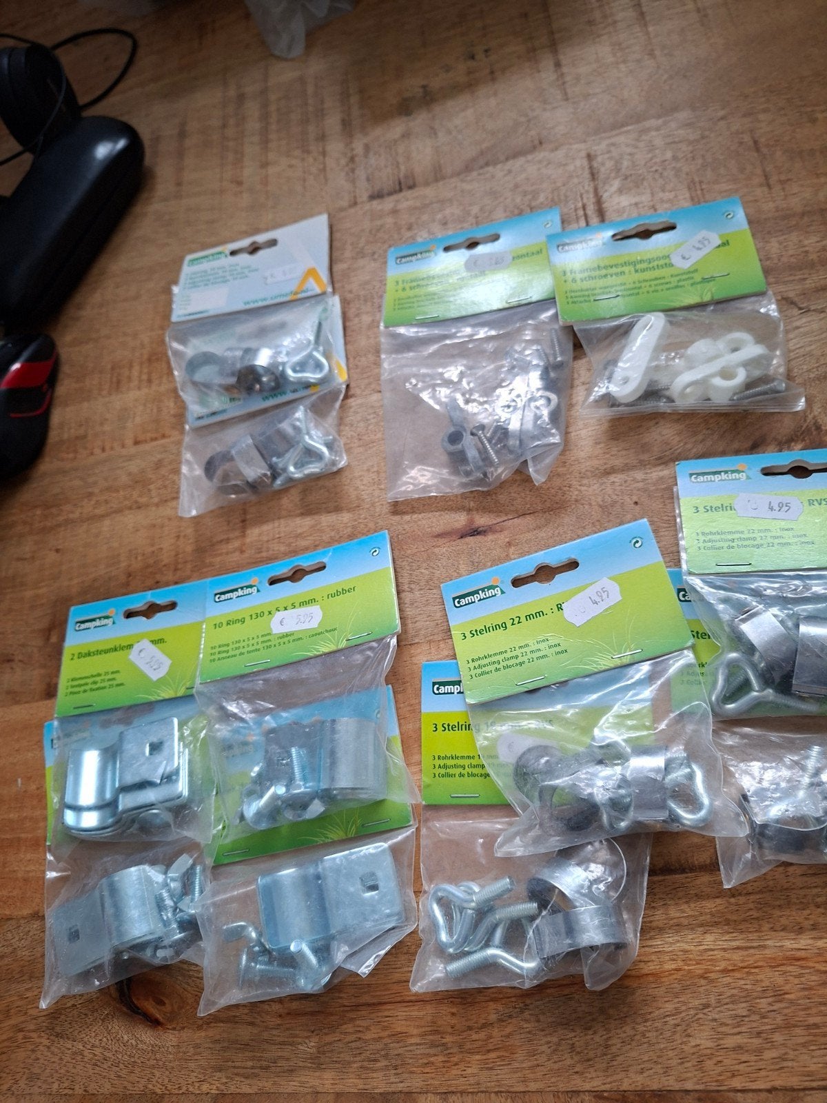 diverse grote tent of caravan bevestiging onderdelen, Caravans en Kamperen, Ophalen of Verzenden, Nieuw